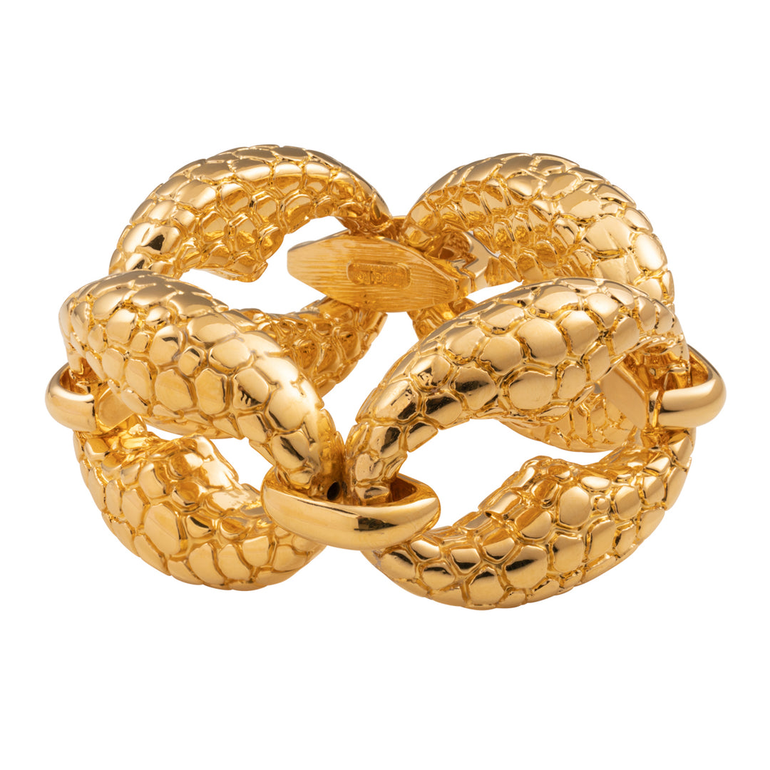 Federica rossi bracelet marine printing coconut bronze pvd finish yellow gold 18kt fr.br.20