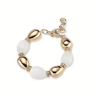 Sovereigns bracelet fashion mood bronze pvd finish yellow gold 18kt agate j10860