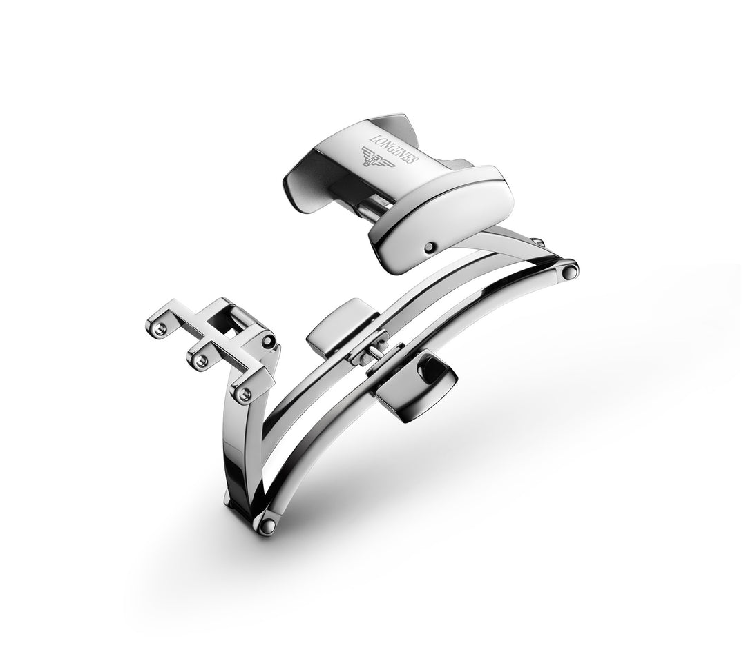 Longines closing butterfly Deployant buckle steel 20mm L639119748