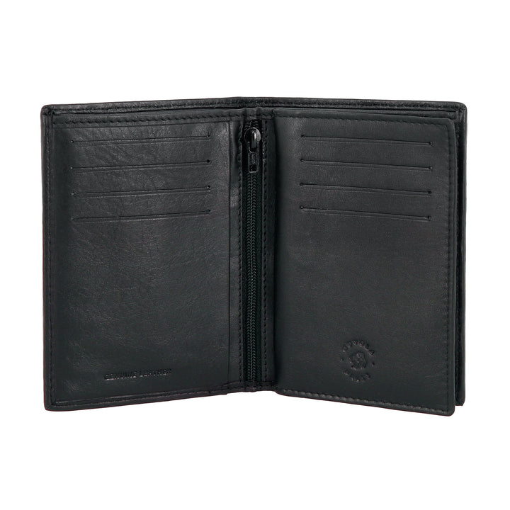 Nuvola leather portfolio vertical leather leather cards holder with internal zip zip zip