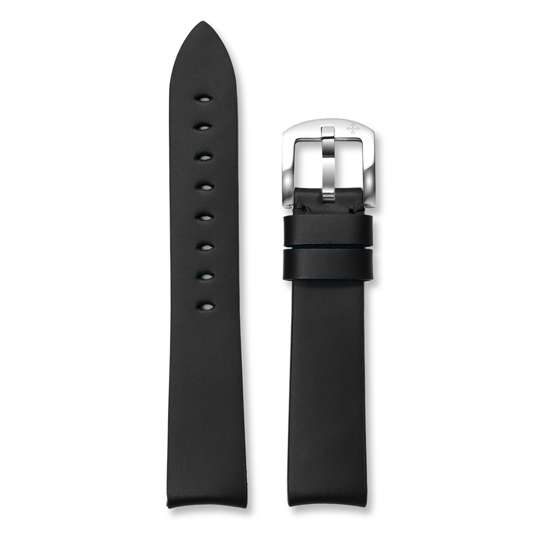 Venezianico Black Leather Strap 20mm