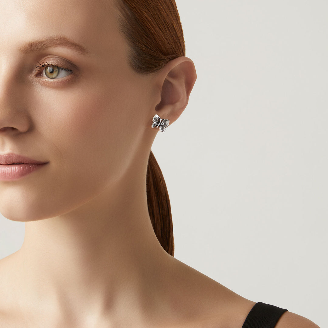 Giovanni Raspini Mini Butterfly Earrings - 925 Silver Earrings - 07995/1