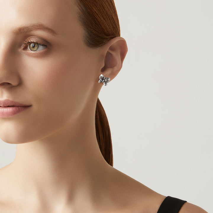 Giovanni Raspini Mini Butterfly Earrings - 925 Silver Earrings - 07995/1