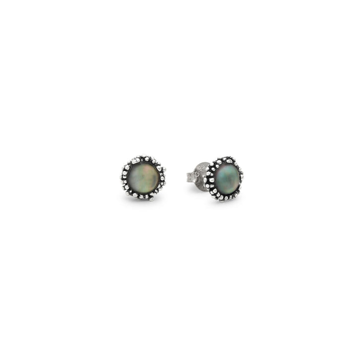 Giovanni Raspini small maui earrings Earrings in 925 silver, mother of pearl and hyaline quartz 12603