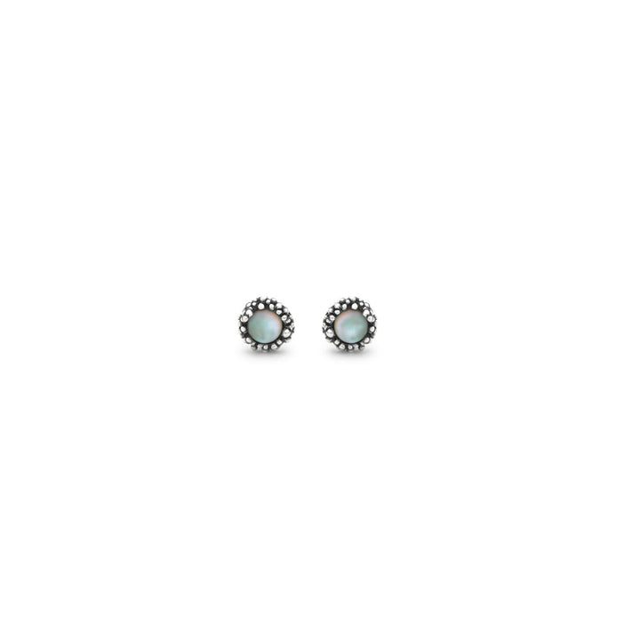 Giovanni Raspini maui mini earrings Earrings in 925 silver, mother of pearl and hyaline quartz 12604