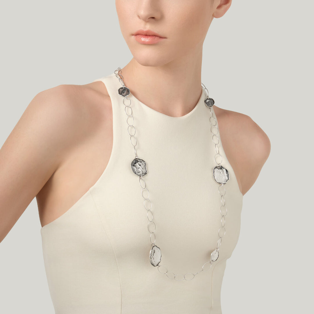 Giovanni Raspini long fuego necklace Necklace in 925 Silver 12639