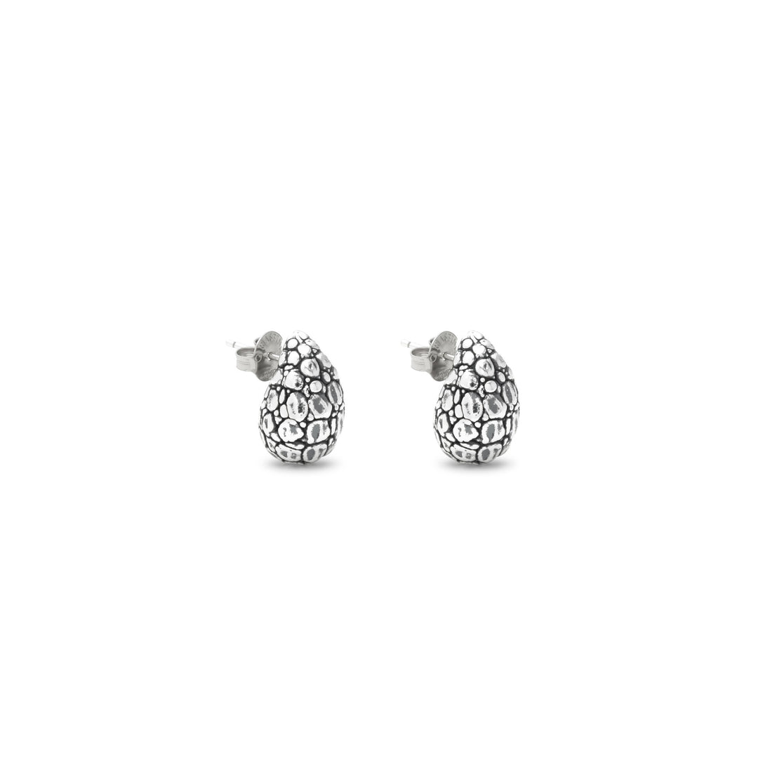 Giovanni Raspini Small Croco Drop Earrings - 925 Silver Earrings - 12705