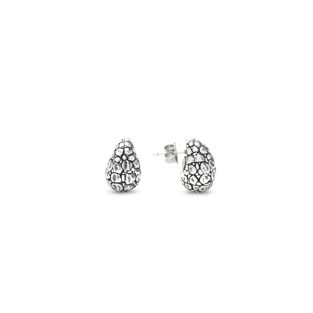 Giovanni Raspini Small Croco Drop Earrings - 925 Silver Earrings - 12705