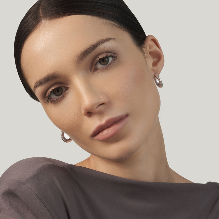 Giovanni Raspini Rock Mini Earrings - 925 Silver Earrings - 12708