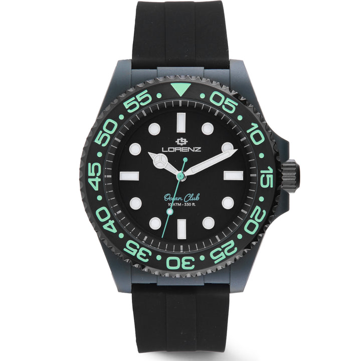 Lorenz Ocean Club Green Turtle Watch 40 מ"מ קוורץ שחור 030268DD