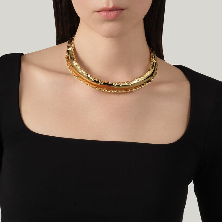 Giovanni Raspini yuma necklace 18 kt gold plated necklace N0035