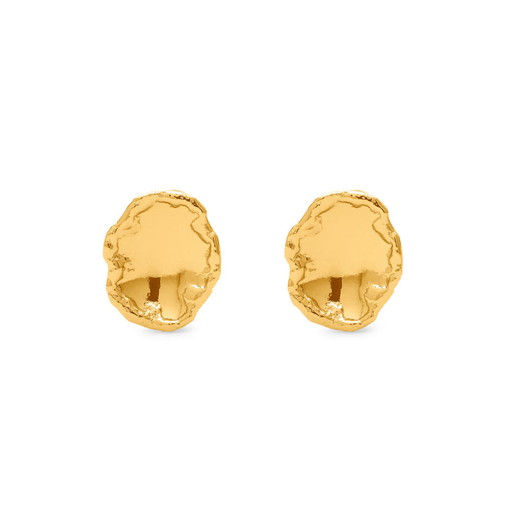 Giovanni Raspini large yuma earrings 18 kt gold plated earrings N0038
