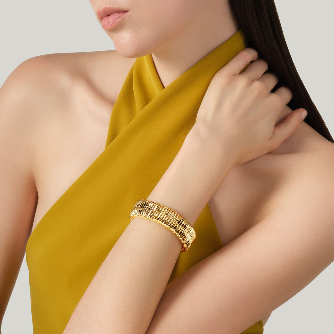 Giovanni Raspini small olivia bracelet 18 kt gold plated bracelet N0054