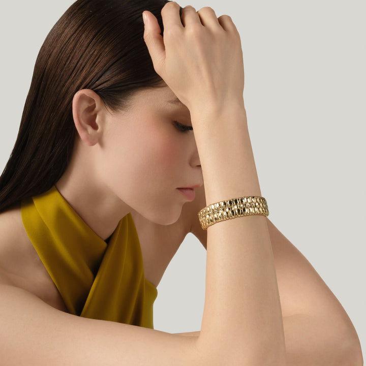 Giovanni Raspini small Arizona bracelet 18 kt gold plated bracelet N0057