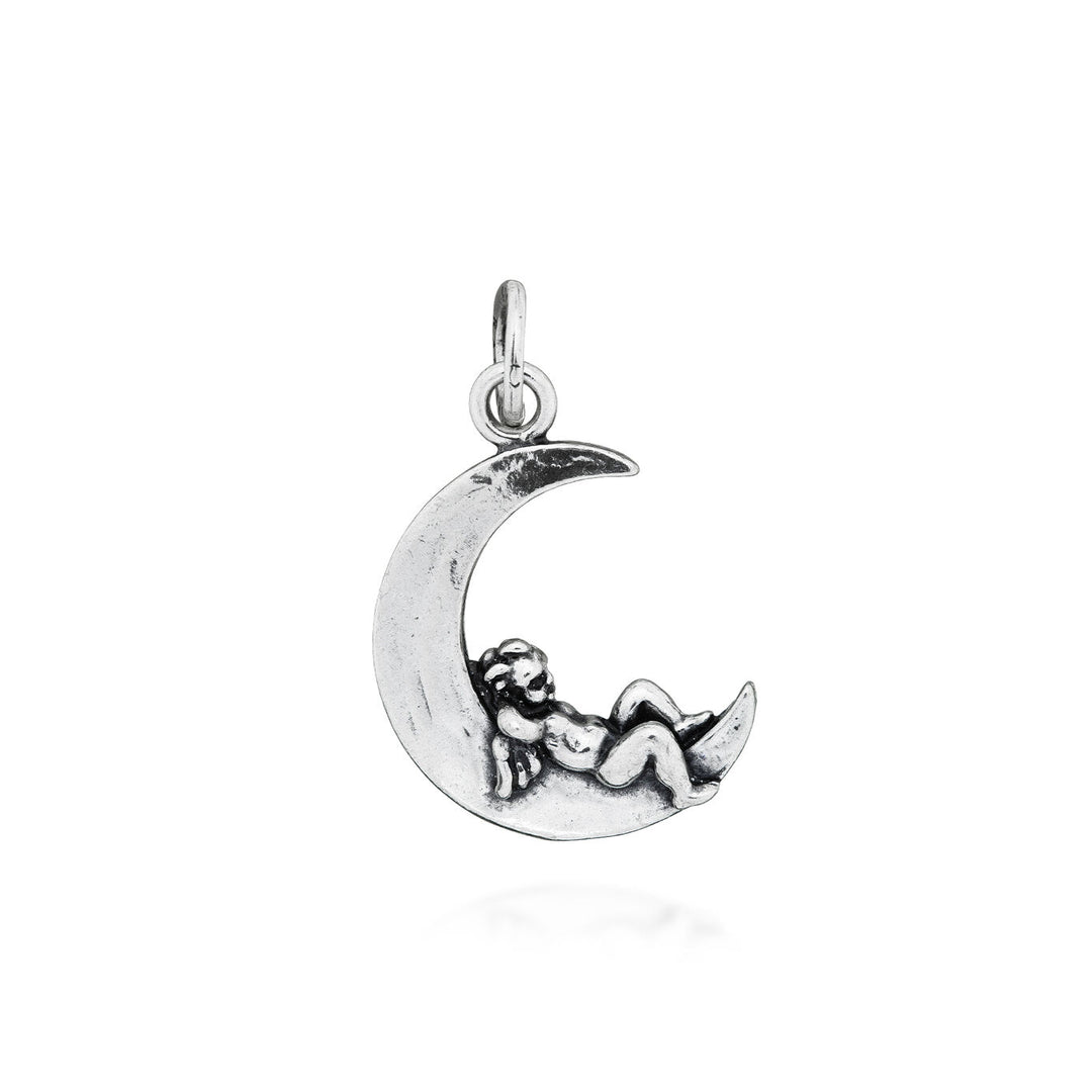 Giovanni Raspini charm moon angel Charm in 925 Silver 06099