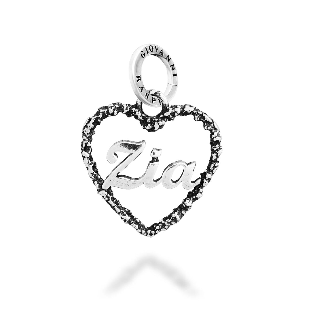 Giovanni Raspini "Zia" Heart Charm - Silver Charm - 12811
