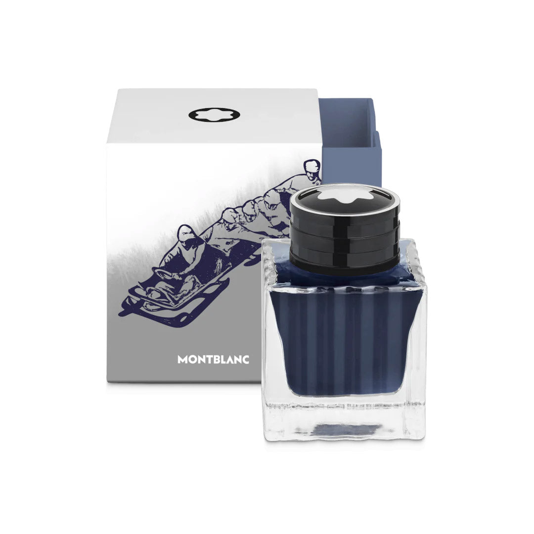 Montblanc ink Boccetta 50ml Meisterstück x Olympic Heritage Chamonix 1924 Blue 132953