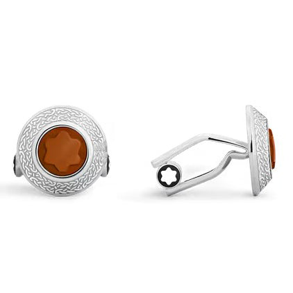 Montblanc cufflinks Writers Edition Homage to Bram Stoker steel 135974