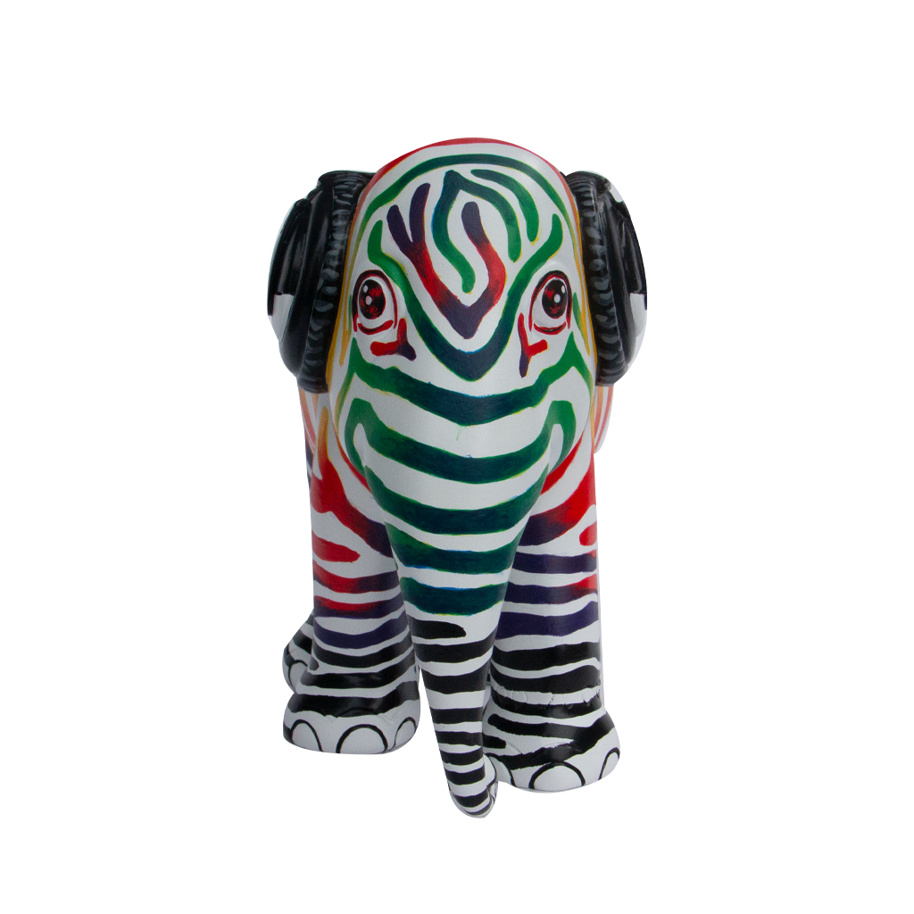 Elephant Parade Elefante Zebra Beats 15cm Limited Edition 3000 Zebra Beats 15