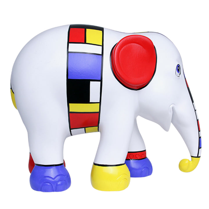 מצעד הפילים Elefante Mondriaan העביר את דעתי 15 ס"מ מהדורה מוגבלת 3000 Mondriaan Croster Mind 15