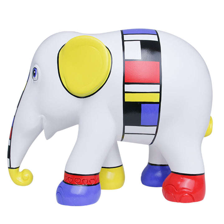 מצעד הפילים Elefante Mondriaan העביר את דעתי 15 ס"מ מהדורה מוגבלת 3000 Mondriaan Croster Mind 15