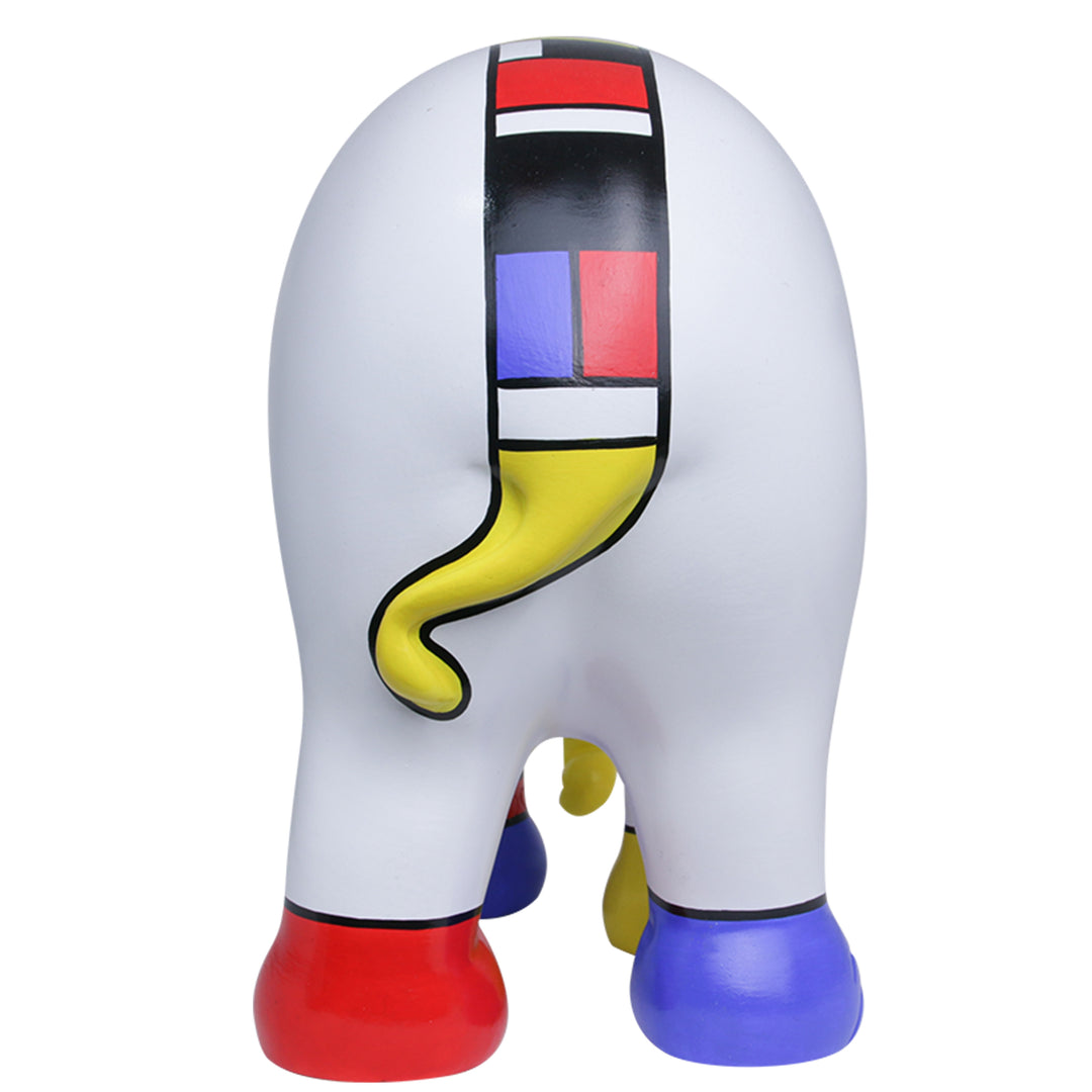 Elephant Parade Elefante Mondriaan Crosted My Mind 15cm Limited Edition 3000 Mondriaan Crosted My Mind 15