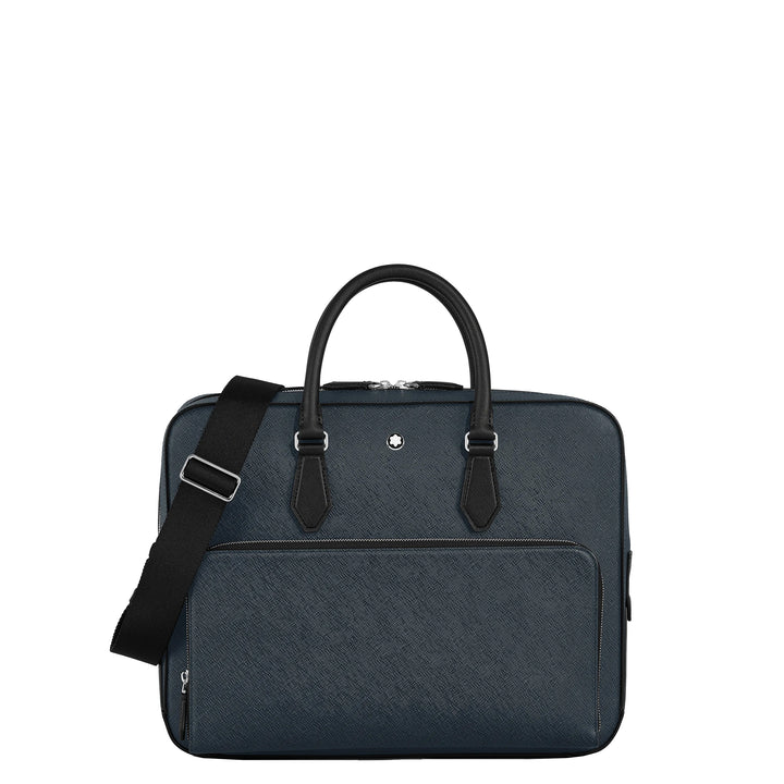 Montblanc Blue Sartorial Media Tweed Blue 220332 תיק