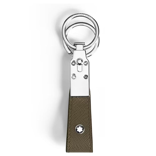 Montblanc Sartorial khaki leather key ring 221354
