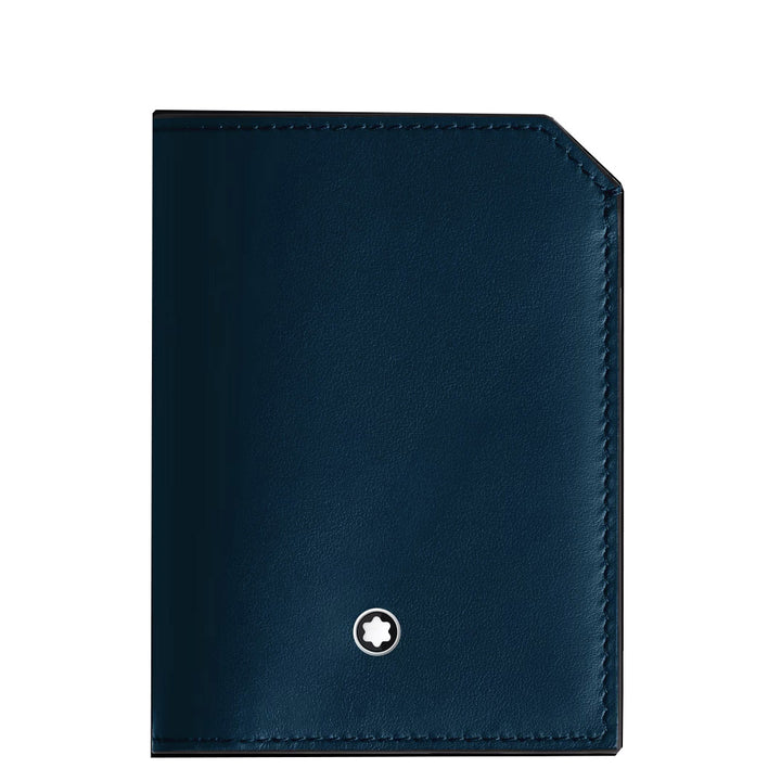 Montblanc mini wallet 4 compartments soft blue legion 198747