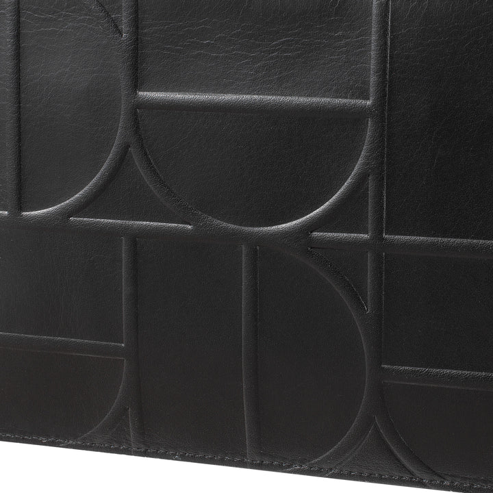 DUDU Men's Wallet Rfid Bloc in Printed Leather, Small Scheme Portfoli