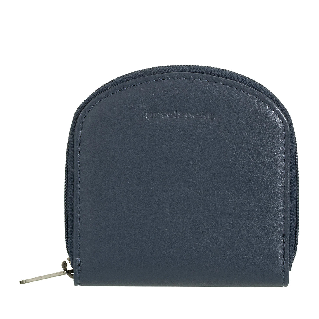 Nuvola Pelle Pozzetto Nappa Leather Coin Purse - Coin Purse with Round Zip Zip