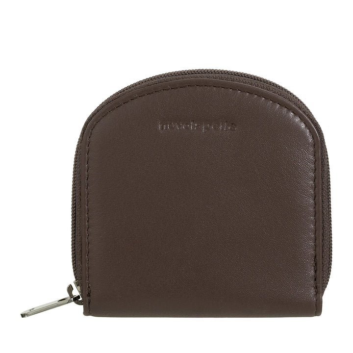 Nuvola Pelle Pozzetto Nappa Leather Coin Purse - Coin Purse with Round Zip Zip