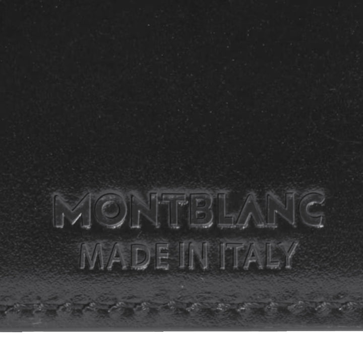 Montblanc Meisterstuck 6 ארנק מחלקות עם 2 כיסים שחורים גלויים 198314
