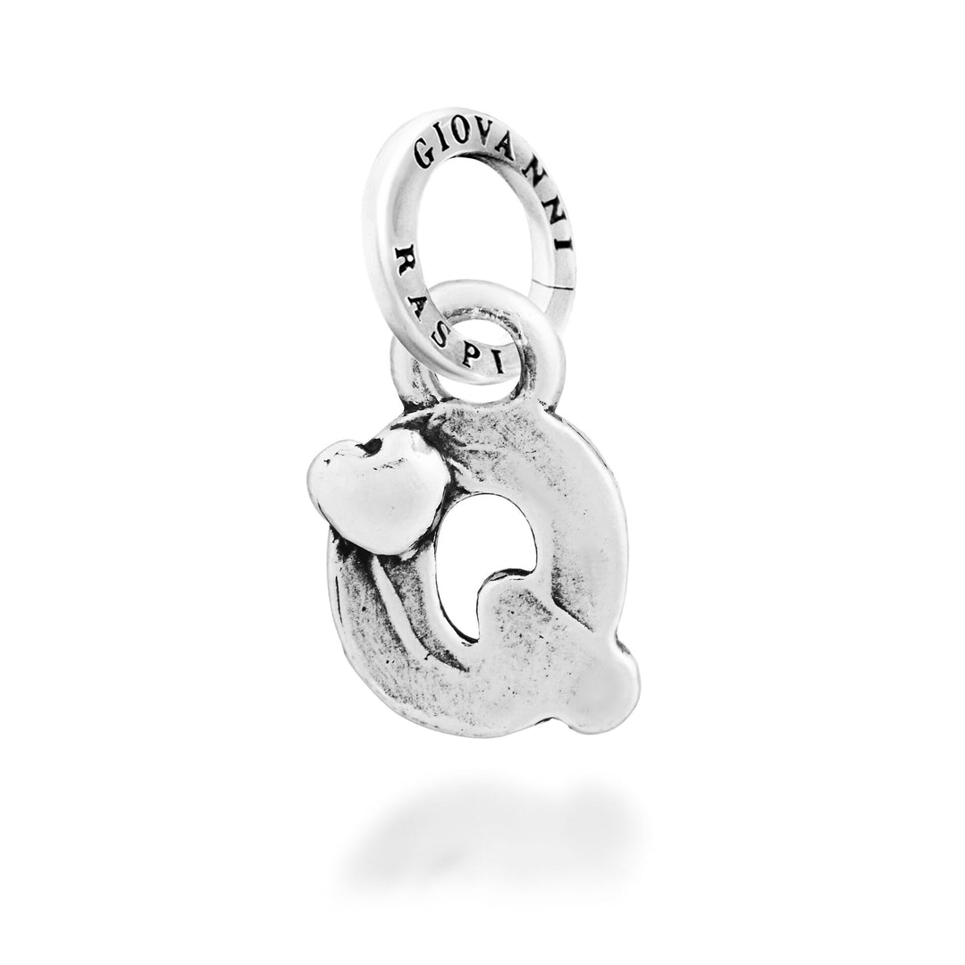 Giovanni Raspini Charm "Q" Little Heart - Silver Charm - 12793
