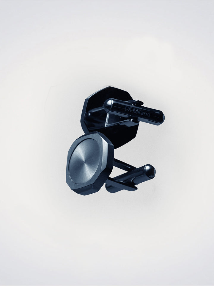 D1 Milano Midnight Blue Octagonal Cufflinks D1-JWCLSU05