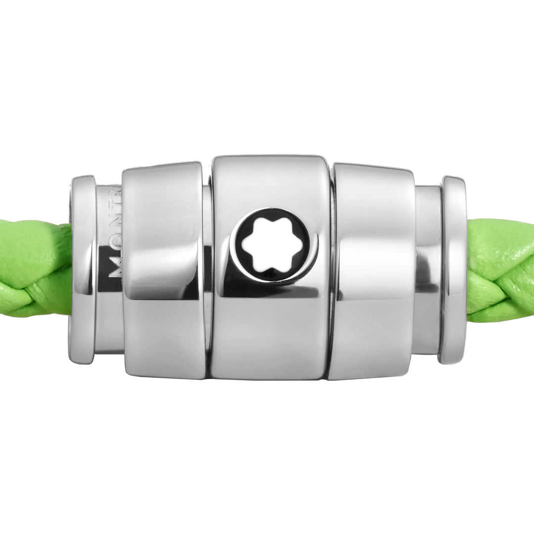 צמיד פלדה של מונטבלאנק עם 3 טבעות ועור Meisterstück Cayenne Media S 13429160