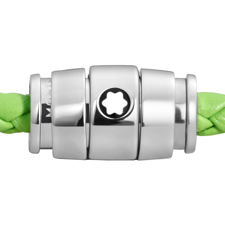 צמיד פלדה של מונטבלאנק עם 3 טבעות ועור Meisterstück Cayenne Media S 13429160