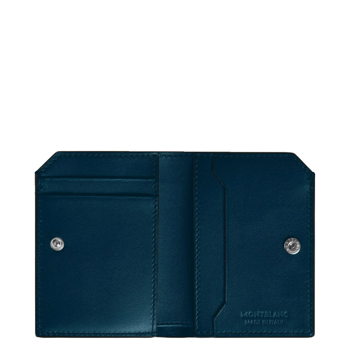 Montblanc mini wallet 4 compartments soft blue legion 198747