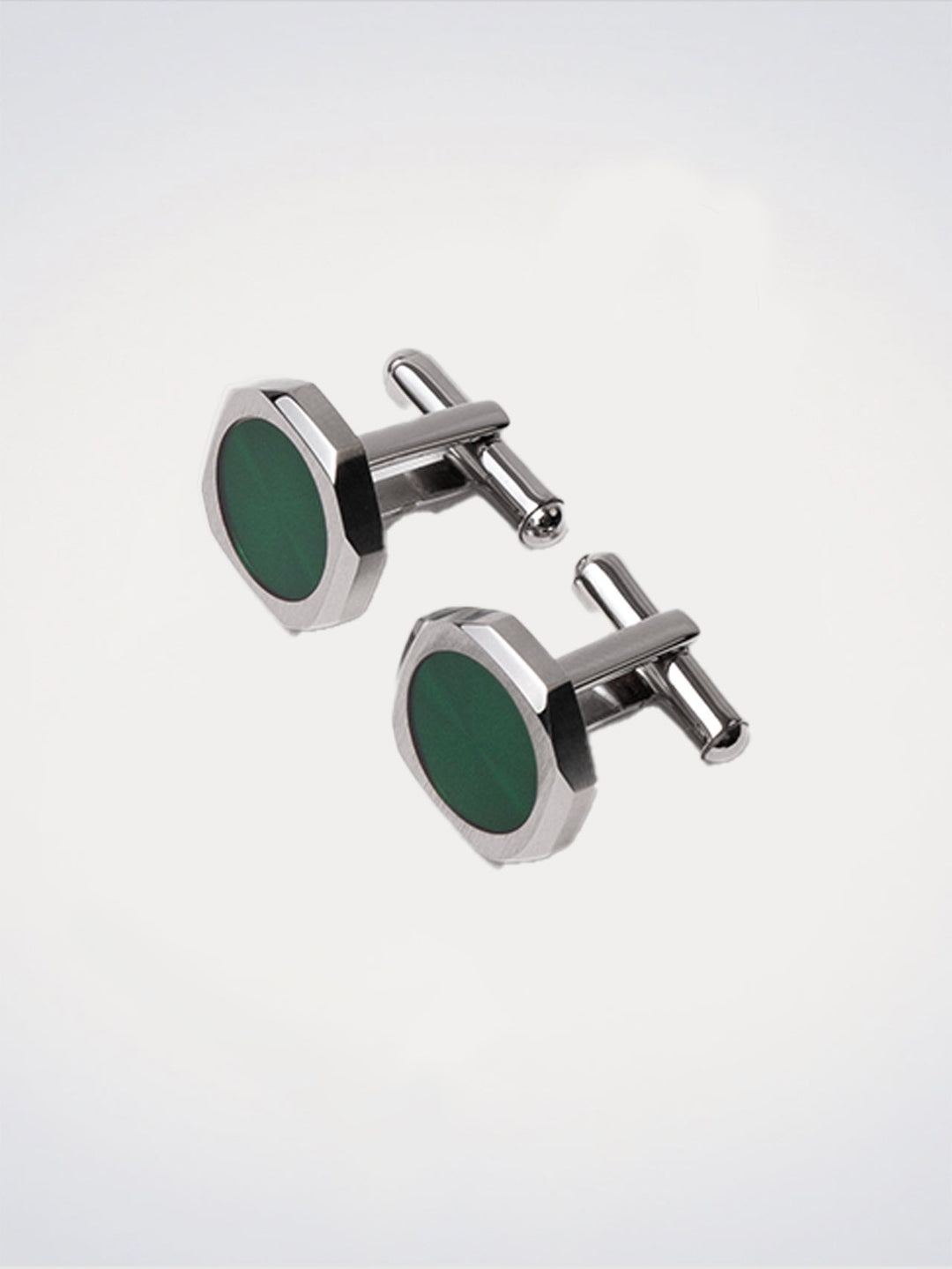D1 Milano Green octagonal cufflinks D1-JWCLSU02