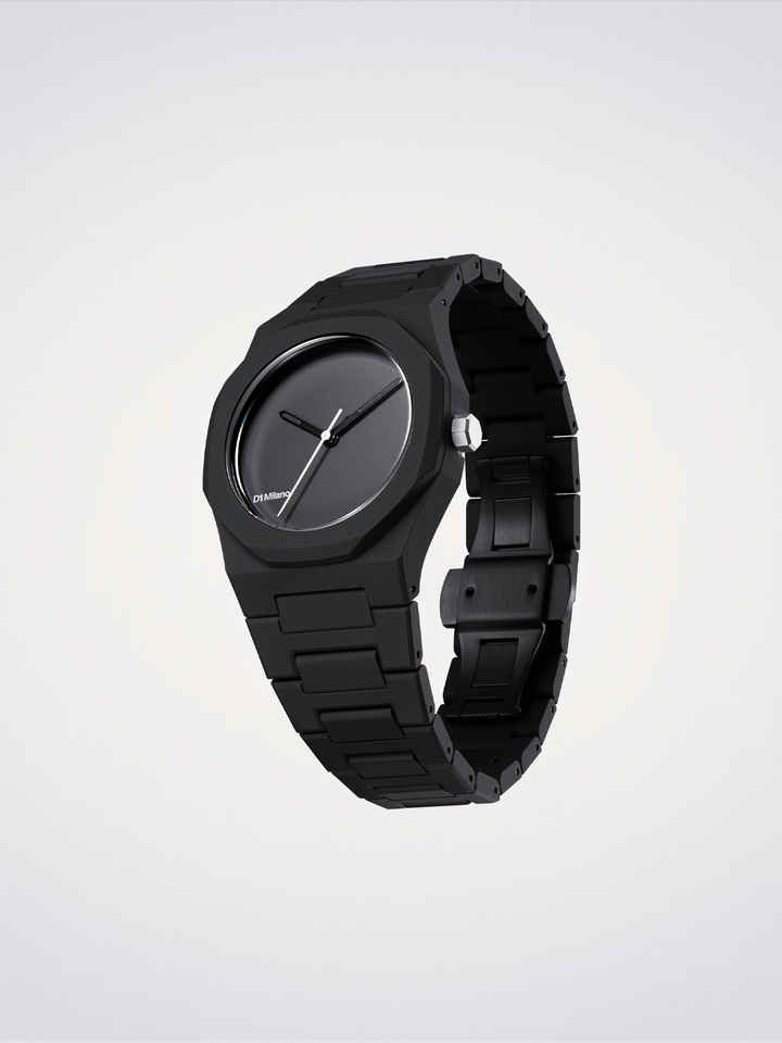 D1 Milano Black_01 Polycarbon Watch 37mm D1-PCBU07