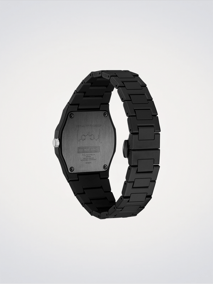 D1 Milano Black_01 Polycarbon Watch 37mm D1-PCBU07