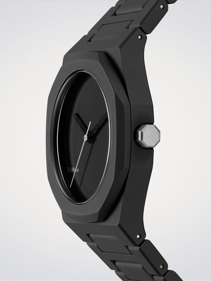D1 Milano Black_01 Polycarbon Watch 37mm D1-PCBU07