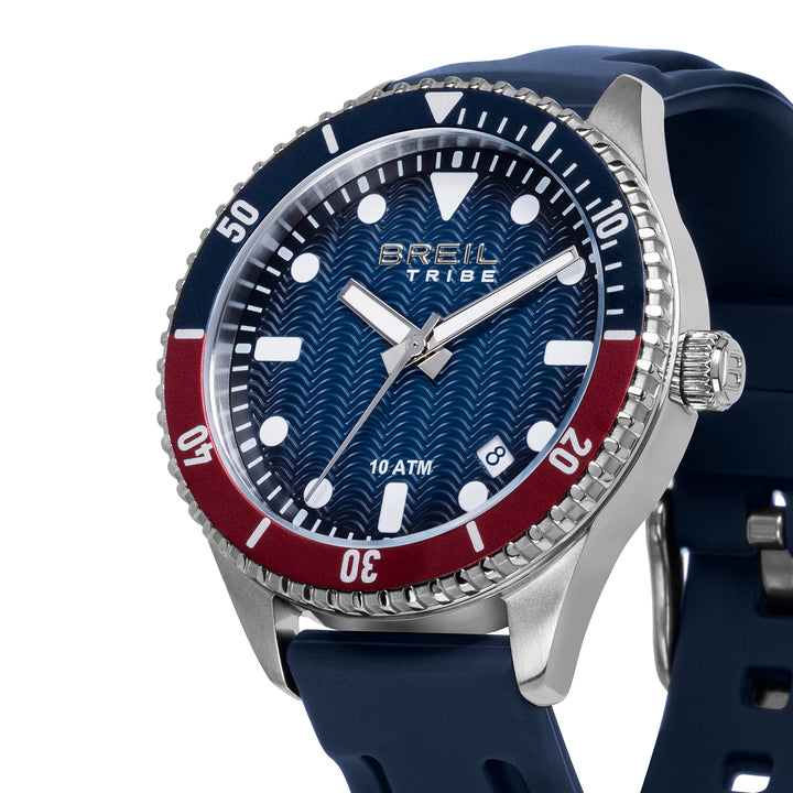 Breil Over Hand 39 מ"מ שעון כחול קוורץ פלדה EW0762