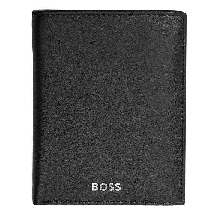 Hugo boss vertical portfolio with classic flask bite black hlo403a