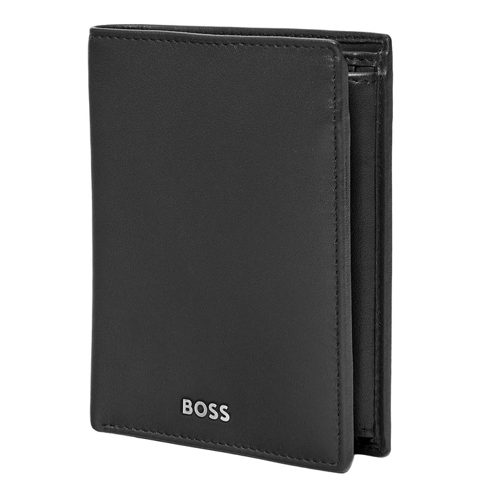 Hugo boss vertical portfolio with classic flask bite black hlo403a