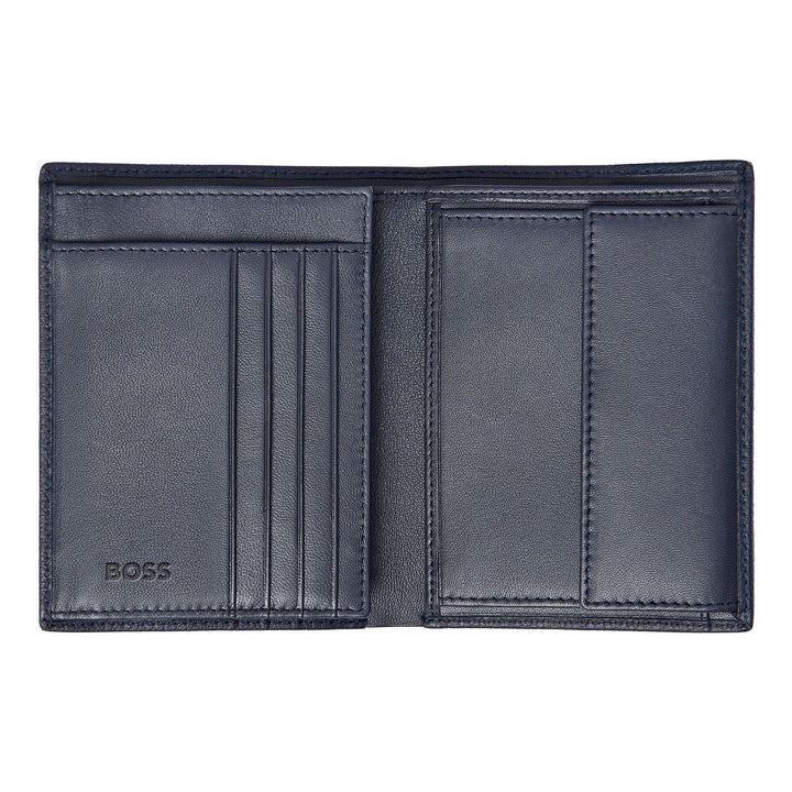 Hugo boss vertical portfolio with a classic granular navy hlo416n flap