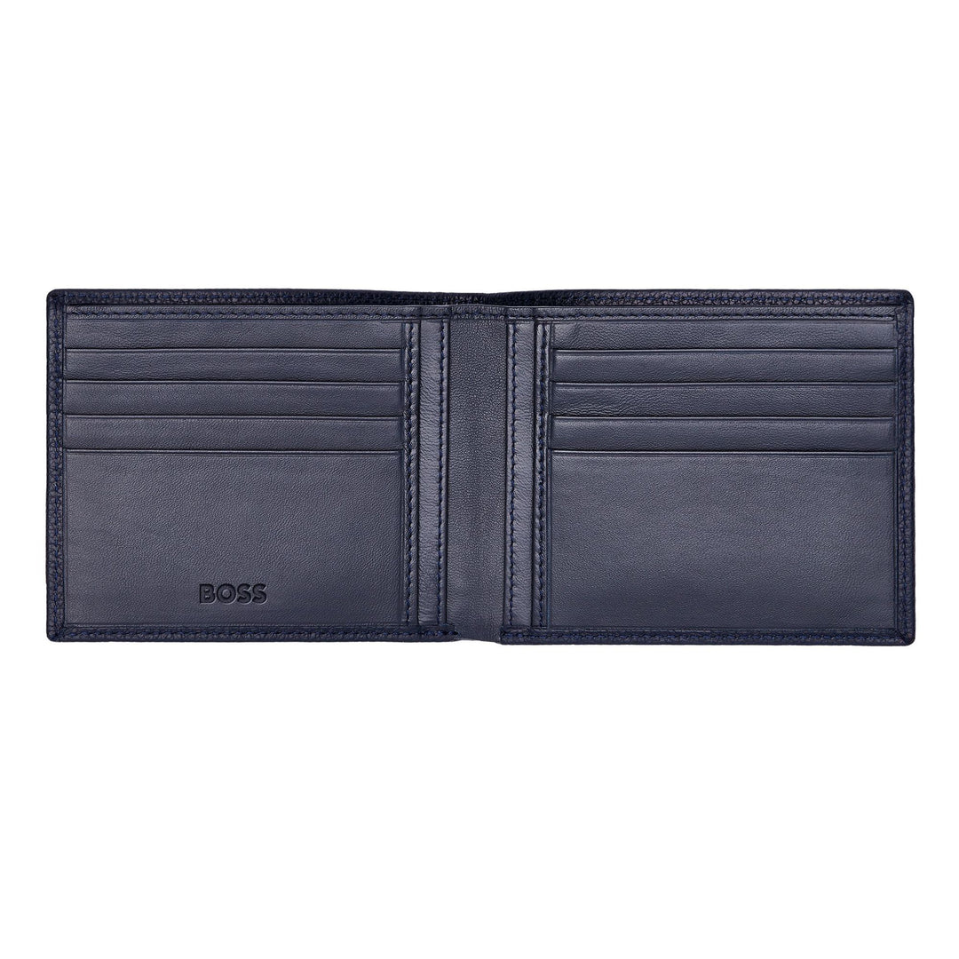 Hugo Boss Classic Navy blue granulated granular portfolio