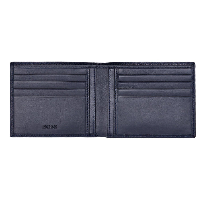 Hugo Boss Classic Navy blue granulated granular portfolio