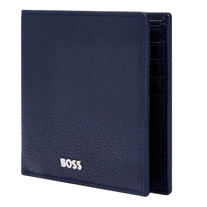 Hugo Boss Classic Navy blue granulated granular portfolio