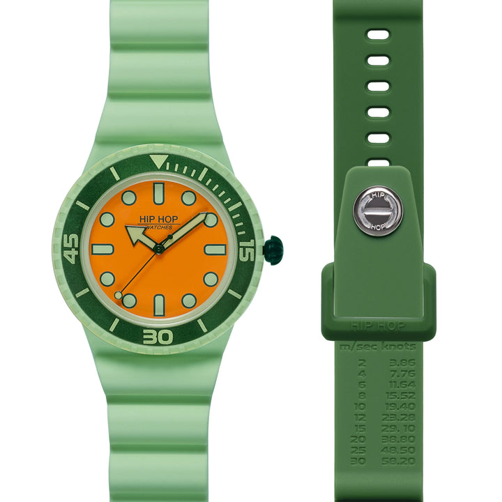 Hip Hop Litgh Green/Green Master Collection 41mm Hwu1260 watch